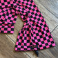 Rosie - Pink/Black Checker