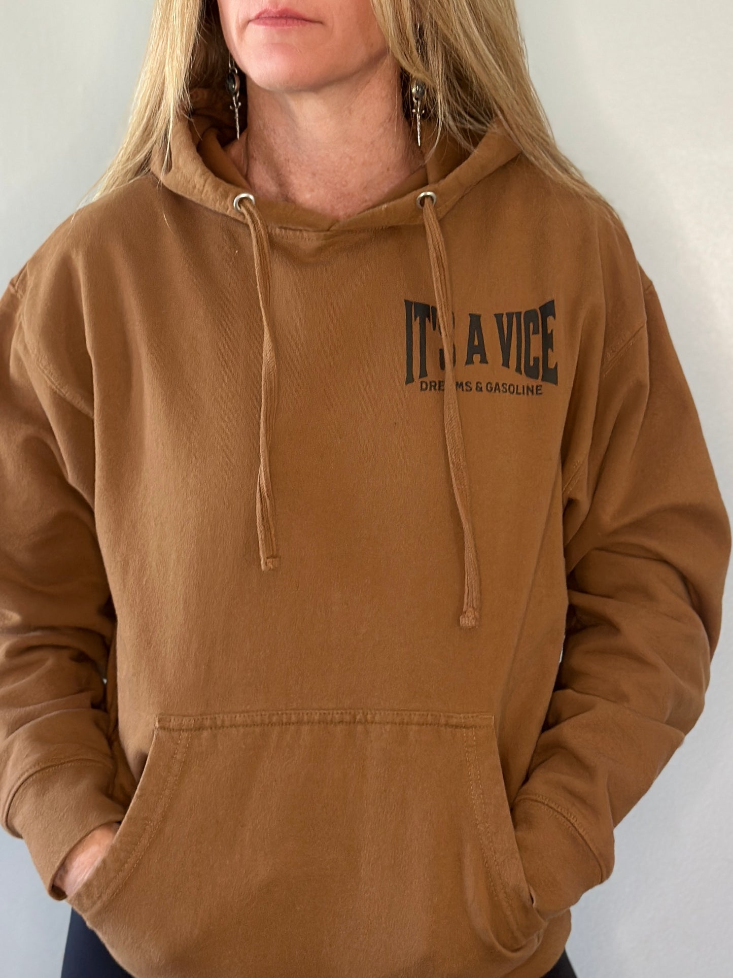 Its A Vice Hoodie - Saddle Brown